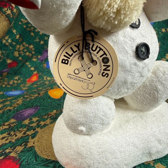 VTG Dept 56 Billy Buttons Figurine Snowman 8" Candy Cane Dancing Original Tag - Picture 3 of 7